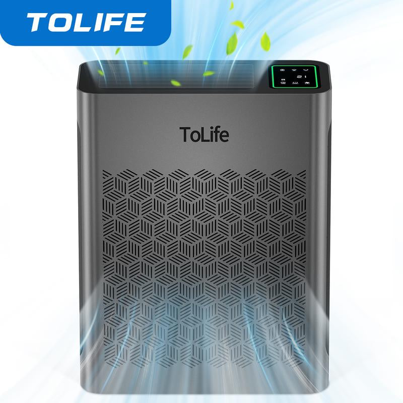 Tolife TZ-K2 Air Purifier for Large Rooms (Up to 1095 Ft²). PM 2.5 Display, Auto Mode, Timer, HEPA Filter—Removes Smoke, Pollen, and Pet Dander!