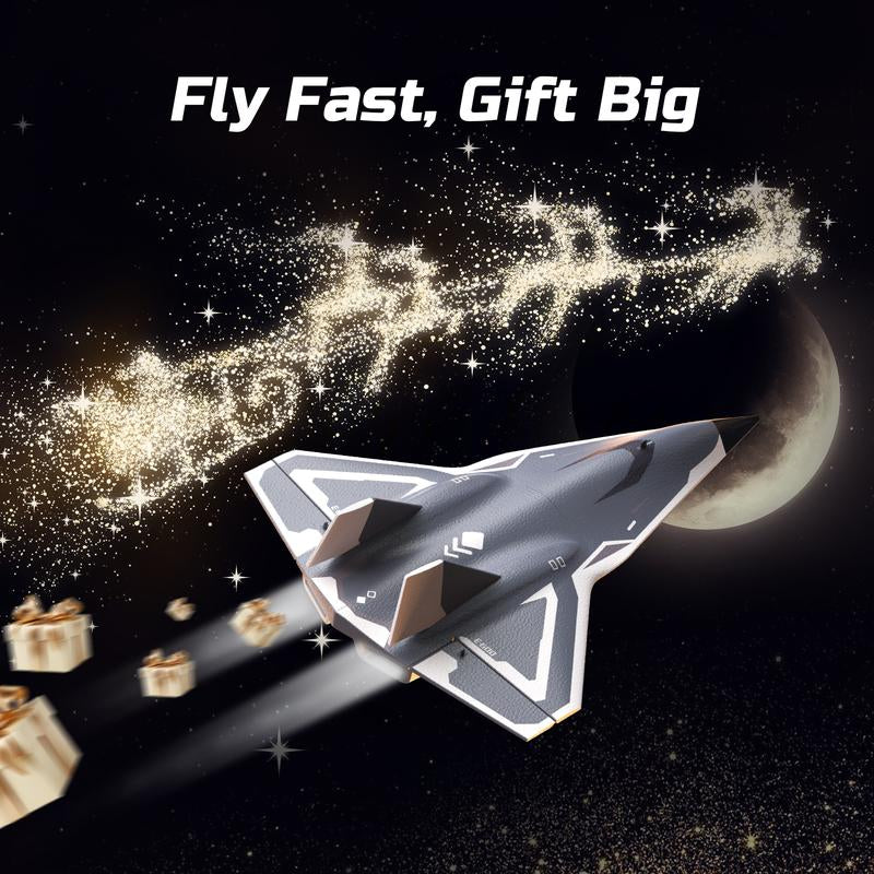 DEERC SR72 Stunt RC Plane 3D Inverted Flips Twin Ducted Fans 3 Modes (Beginner/Pro) 30Min Flight 2 Batteries Crash-Resistant Drone (RTF 2.4Ghz)