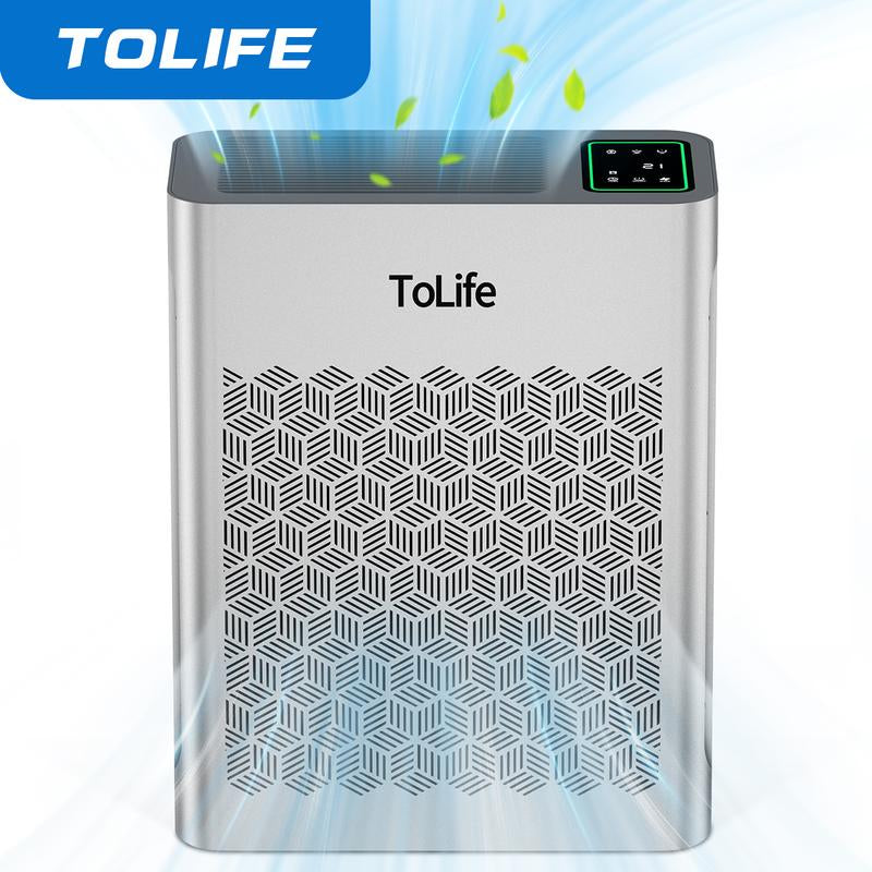 Tolife TZ-K2 Air Purifier for Large Rooms (Up to 1095 Ft²). PM 2.5 Display, Auto Mode, Timer, HEPA Filter—Removes Smoke, Pollen, and Pet Dander!