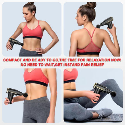Portable Mini Massage Gun for Instant Muscle Relief.Deeptissue 3D Kneading Massager for Shoulders, Legs and Bodymuscles.Mother'S Day Gift
