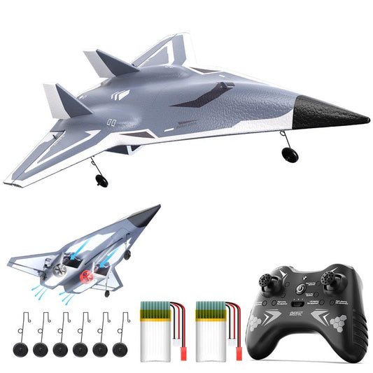 DEERC SR72 Stunt RC Plane 3D Inverted Flips Twin Ducted Fans 3 Modes (Beginner/Pro) 30Min Flight 2 Batteries Crash-Resistant Drone (RTF 2.4Ghz)
