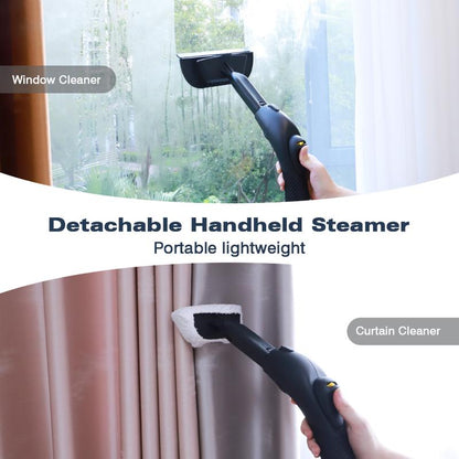 Steam Cleaner, Handheld Steamer with 21 Accessories, 248°F High-Temperature Steam for Floors, Grout, Tiles, Carpet, Cars - Portable 1.08L Tank, Child Lock, Chemical-Free Cleaning for Various Surfaces Household Items