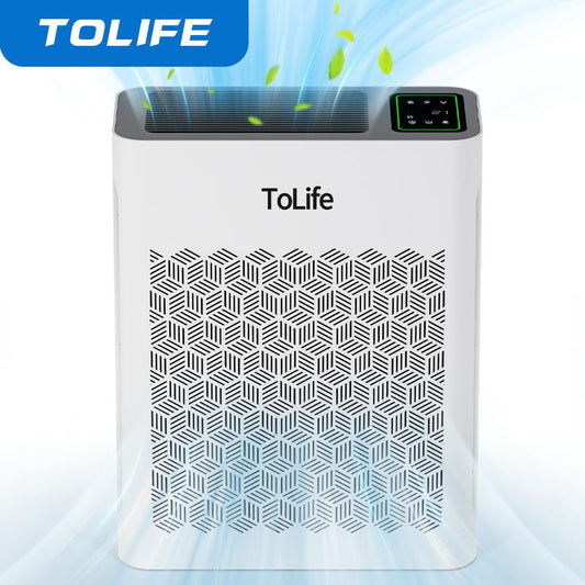Tolife TZ-K2 Air Purifier for Large Rooms (Up to 1095 Ft²). PM 2.5 Display, Auto Mode, Timer, HEPA Filter—Removes Smoke, Pollen, and Pet Dander!